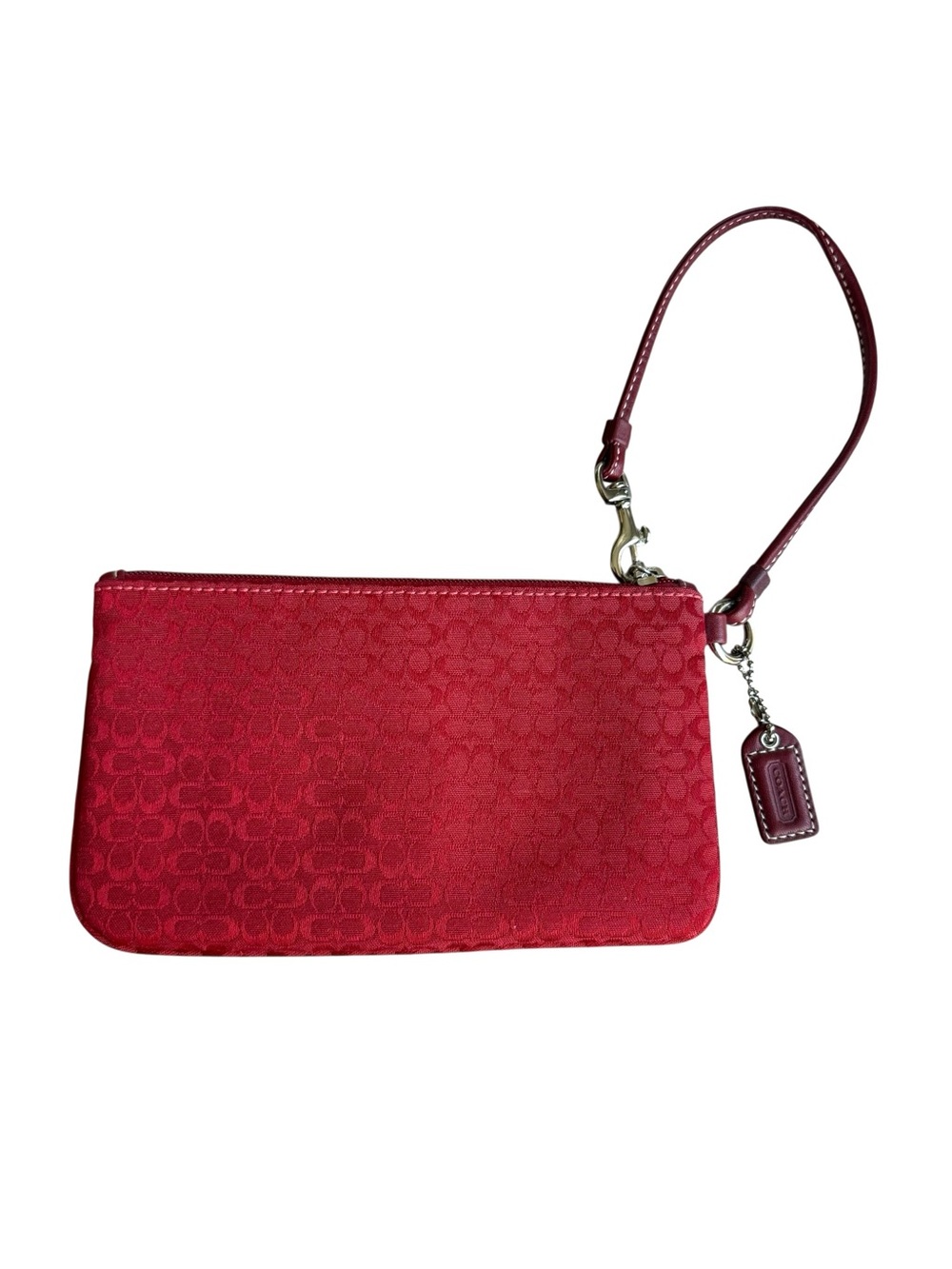 🆕 Coach Vintage Soho Red Mini Bag Signature Wristlet - Picture 5 of 8